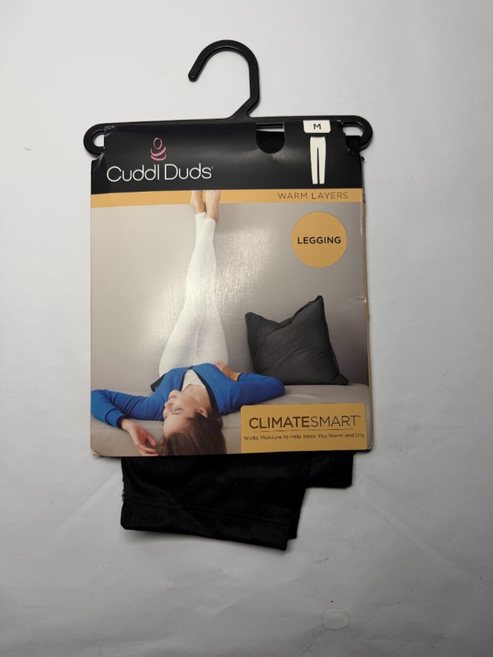 Cuddl Duds Women's Climatesmart Mid-Rise Leggings - Black - Picture 2 of 3
